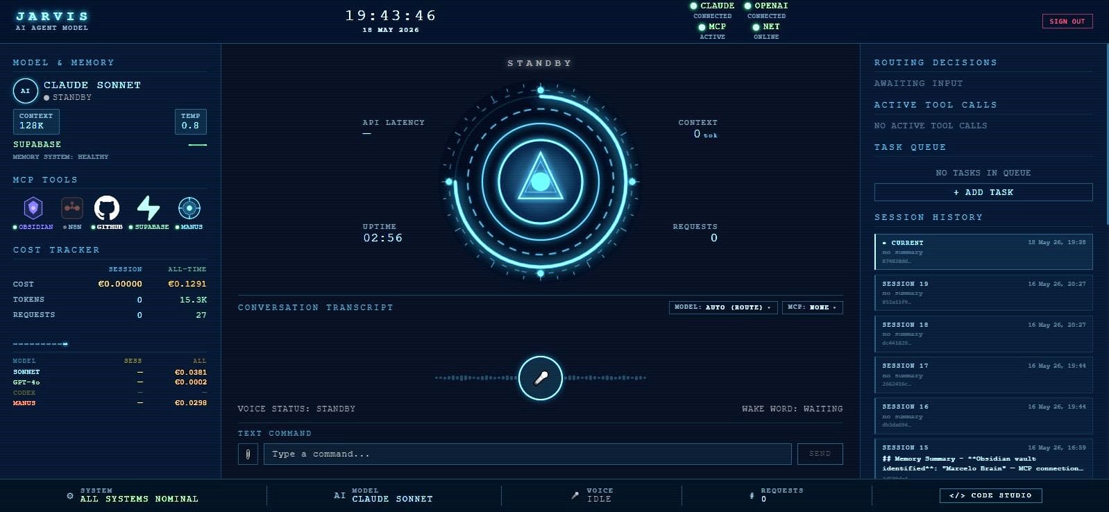 Jarvis routing decisions
